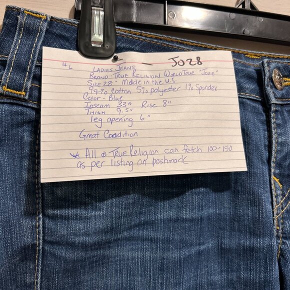 True Religion	World Tour "Jodie" Women's Jeans size 28 - Picture 5 of 6